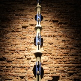 Kader Attia, La Colonne Sans Fin (detail), 2010, megaphones, 34 × 24 × 24 cm each.
