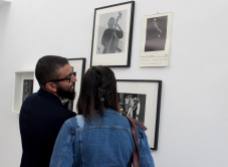 Visitors looking at photographs of jazz musicians. Image courtesy: BIC Project Space.